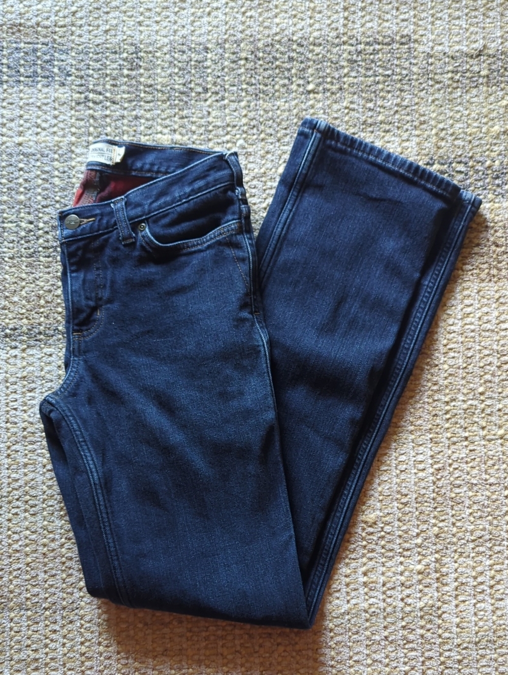Carhartt Women's Straight-Leg Jeans in Dark Indigo Size 2 Tall